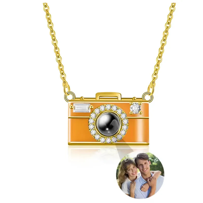 Personalized Photo Necklace Projection Gem Camera