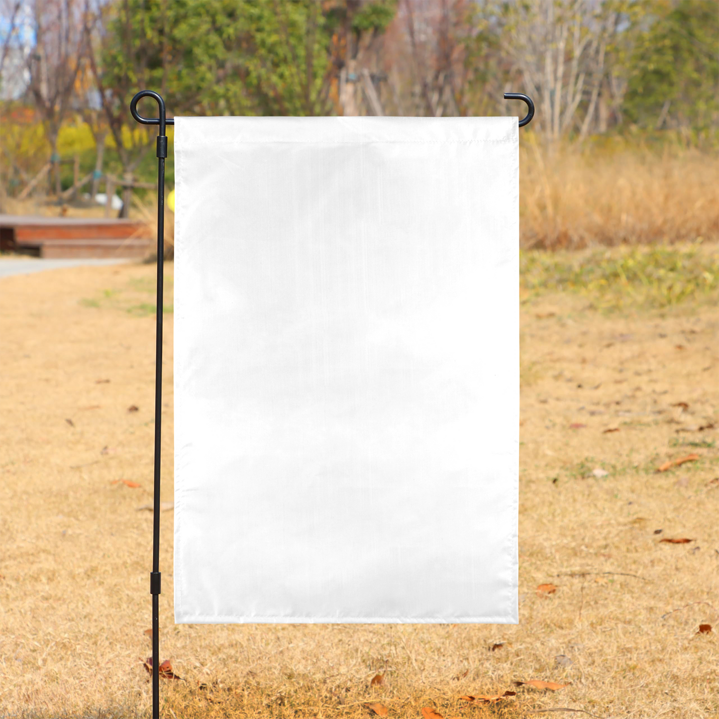 Waterproof Peach Skin Single Sided Garden Flag 2