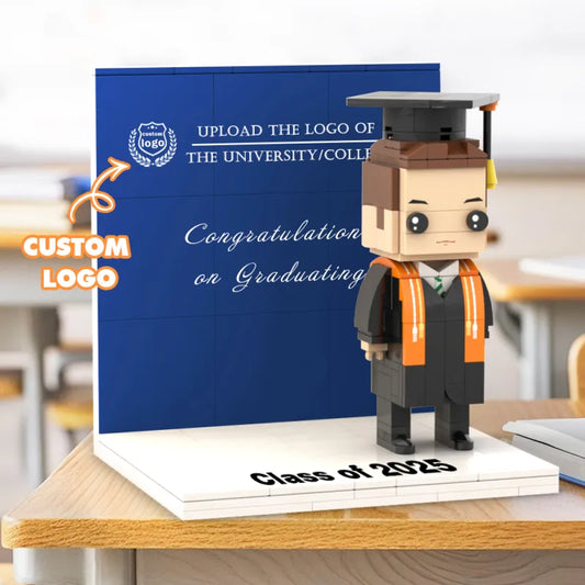 Custom LOGO Brick Figure Full Body Customizable