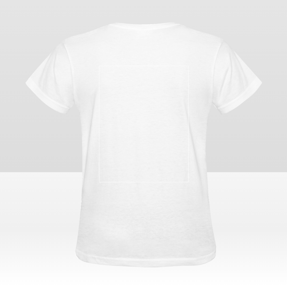 Camiseta de mujer personalizada de doble cara: diseño personalizado con impresión frontal y posterior