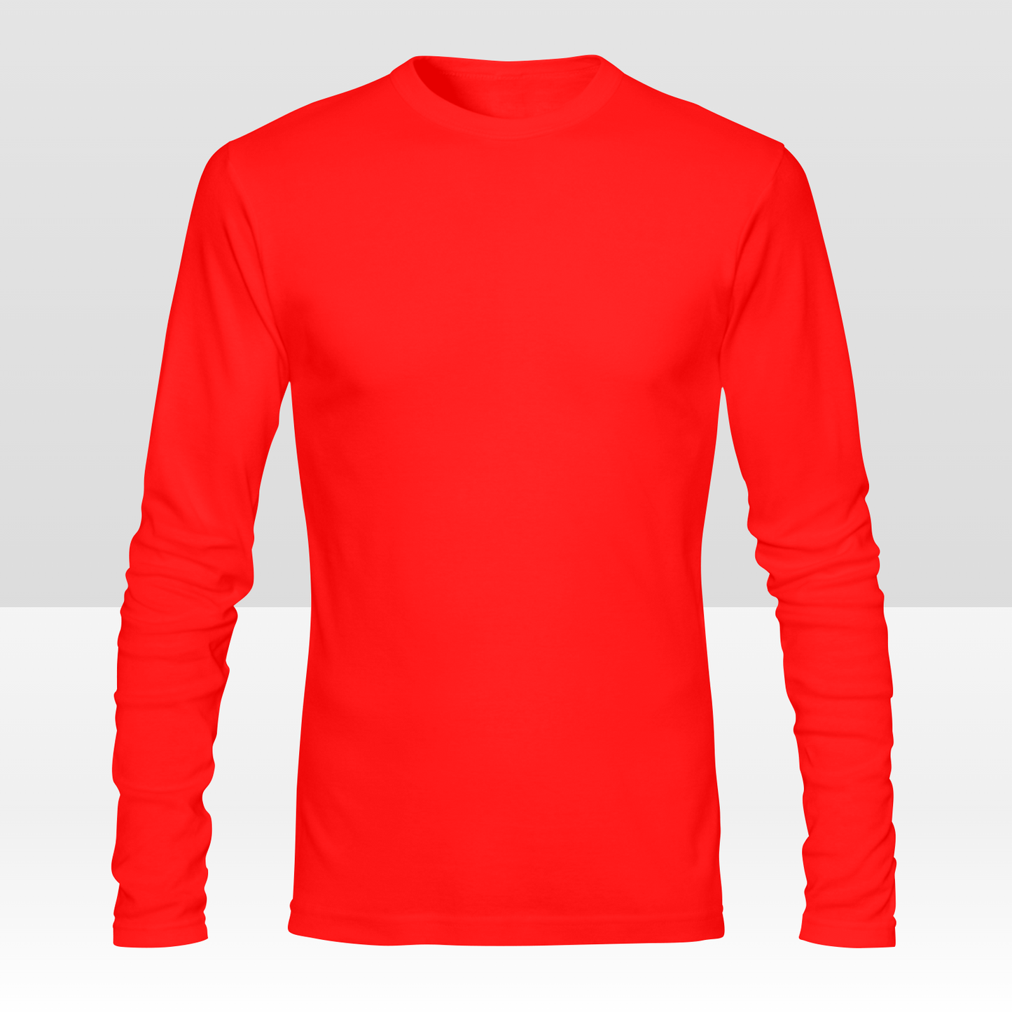 Camiseta de manga larga personalizada de doble cara para hombre con estampado completo personalizado con tu diseño