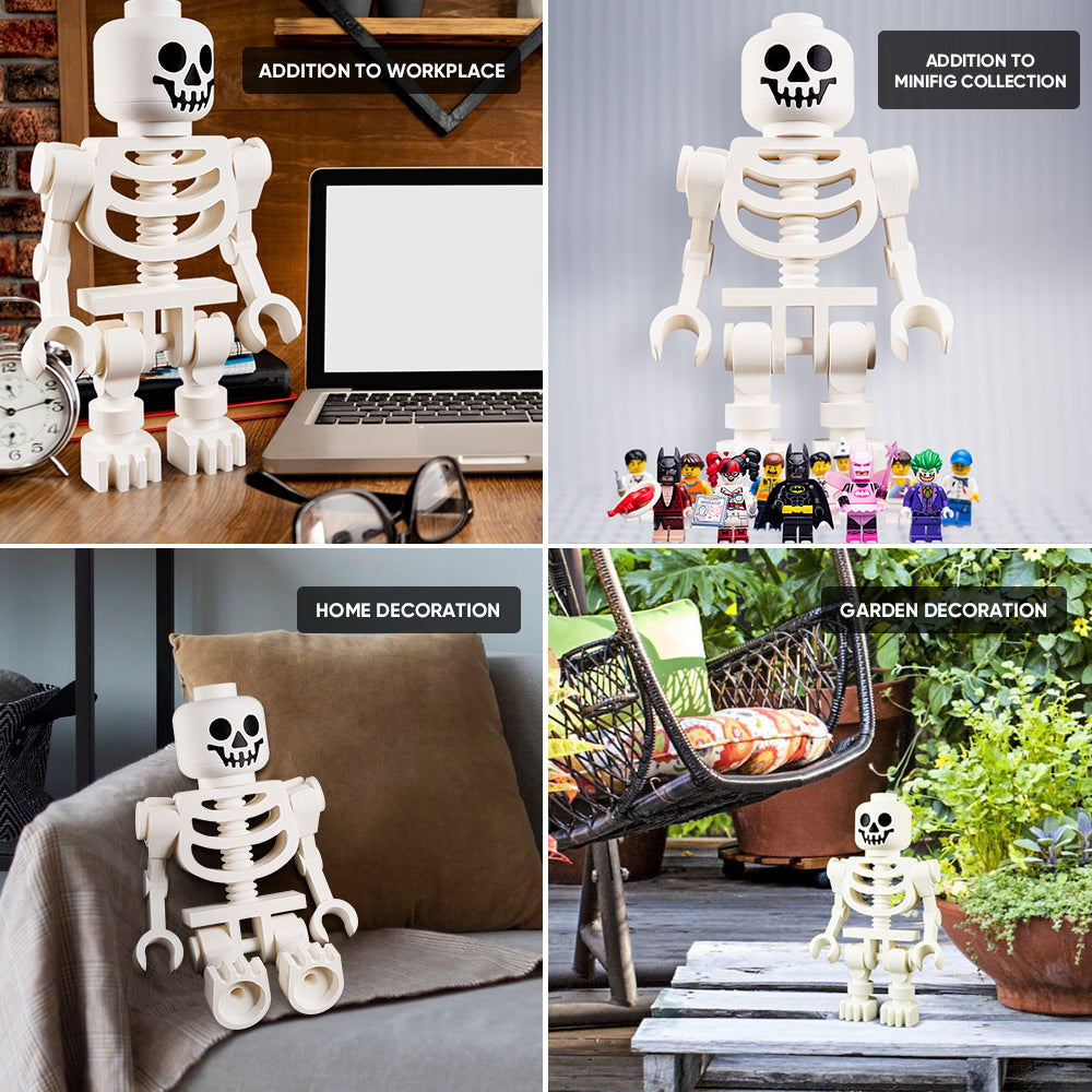 3D-print betoverende gigantische witte skeletfiguren als decoratiegeschenk voor figurenliefhebbers en een speelse toevoeging aan uw interieur.