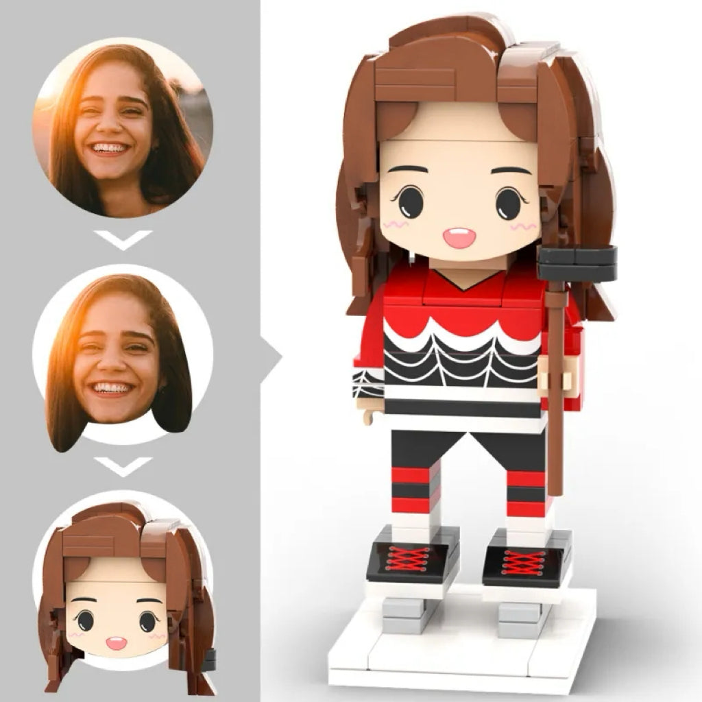 Puckster Brick Figure Ice Hockey