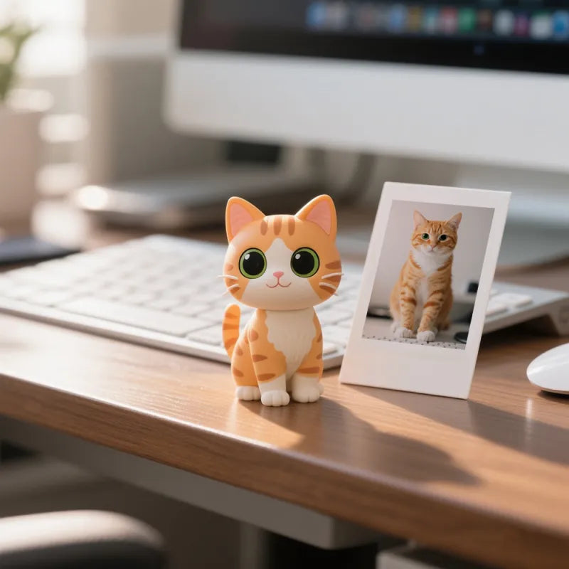 Custom Made 3D Mini Figure Office Desk Figurine Based on Your Picture Cute and Professional Style Production Time: 10 Business Days