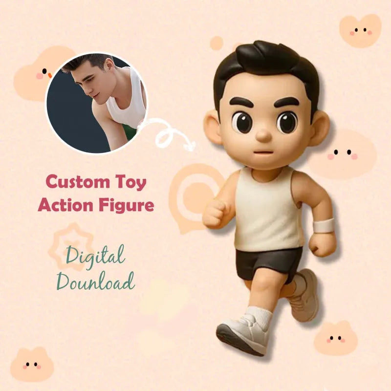 Custom Made 3D Mini Figure Office Desk Figurine Based on Your Picture Cute and Professional Style Production Time: 10 Business Days