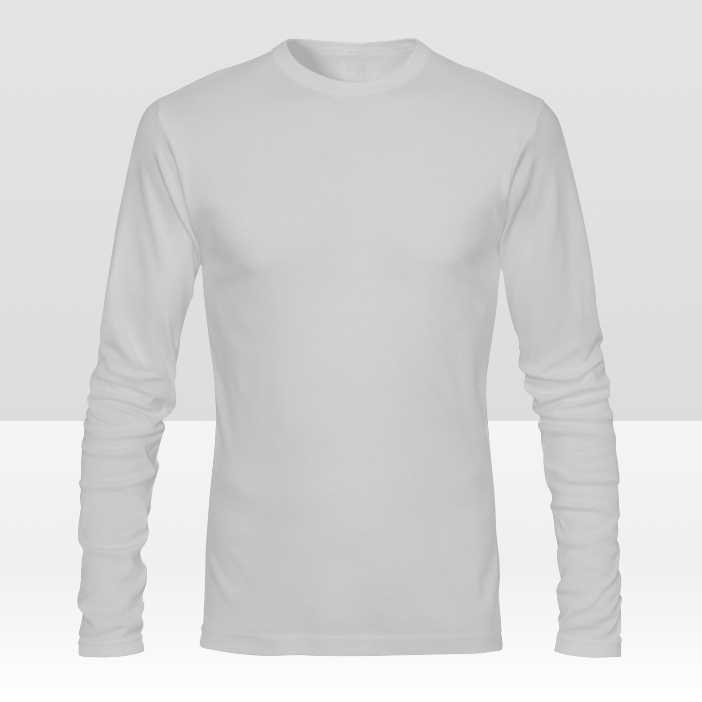 Camiseta de manga larga personalizada de doble cara para hombre con estampado completo personalizado con tu diseño