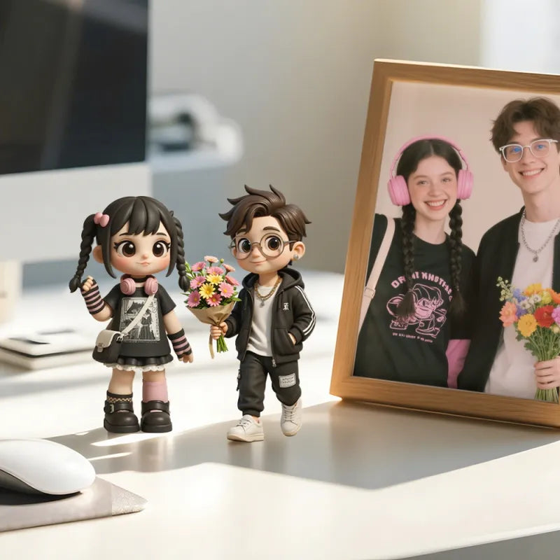 Custom Made 3D Mini Figure Office Desk Figurine Based on Your Picture 3