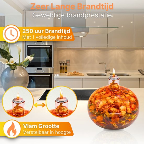 Decorative glass oil lamp – hostess gift idea