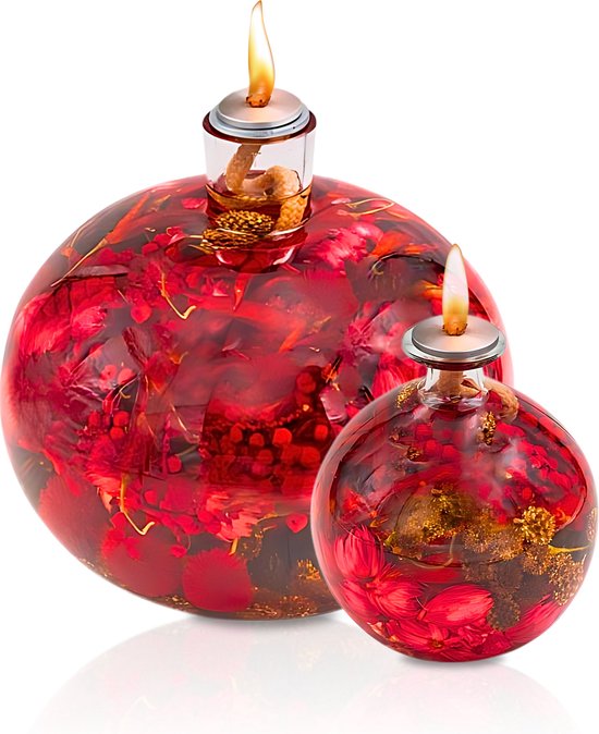 Sfeervolle bolvormige olielamp decoratie