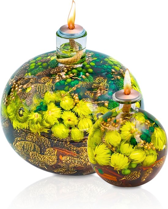 Sfeervolle bolvormige olielamp decoratie