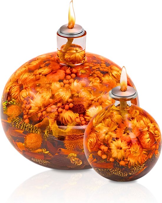 Sfeervolle bolvormige olielamp decoratie