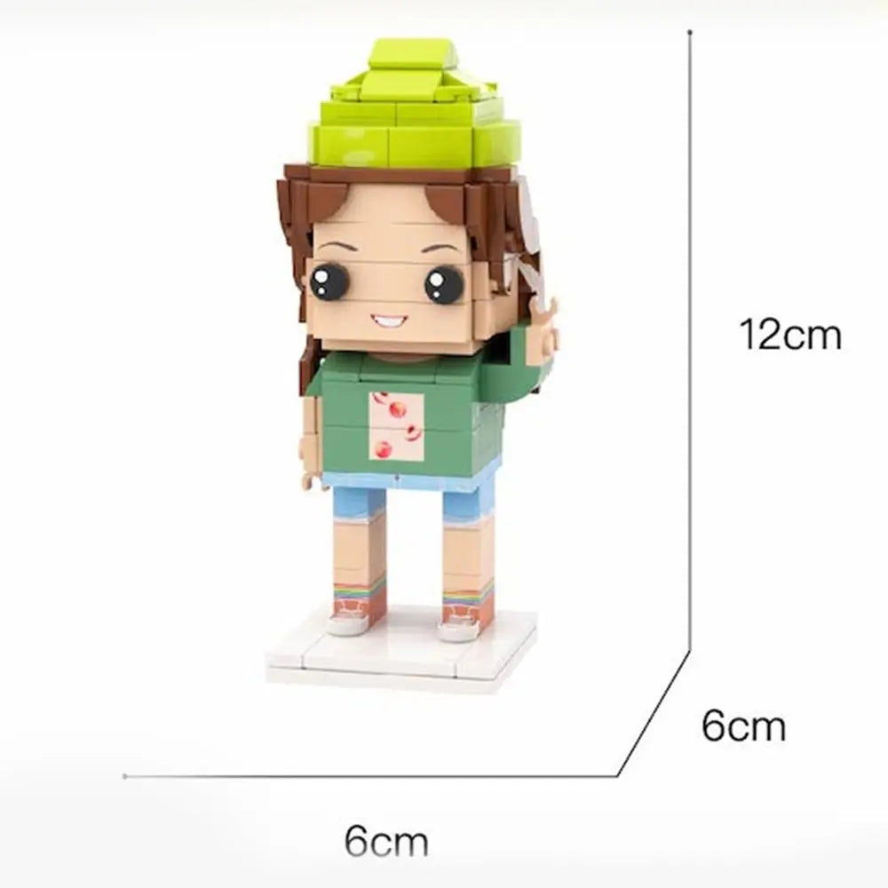 Personalized Brick Figure Teacher Gift – Custom Full Body 1 Person