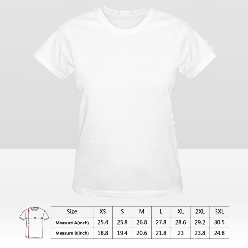 Camiseta de mujer personalizada de doble cara: diseño personalizado con impresión frontal y posterior