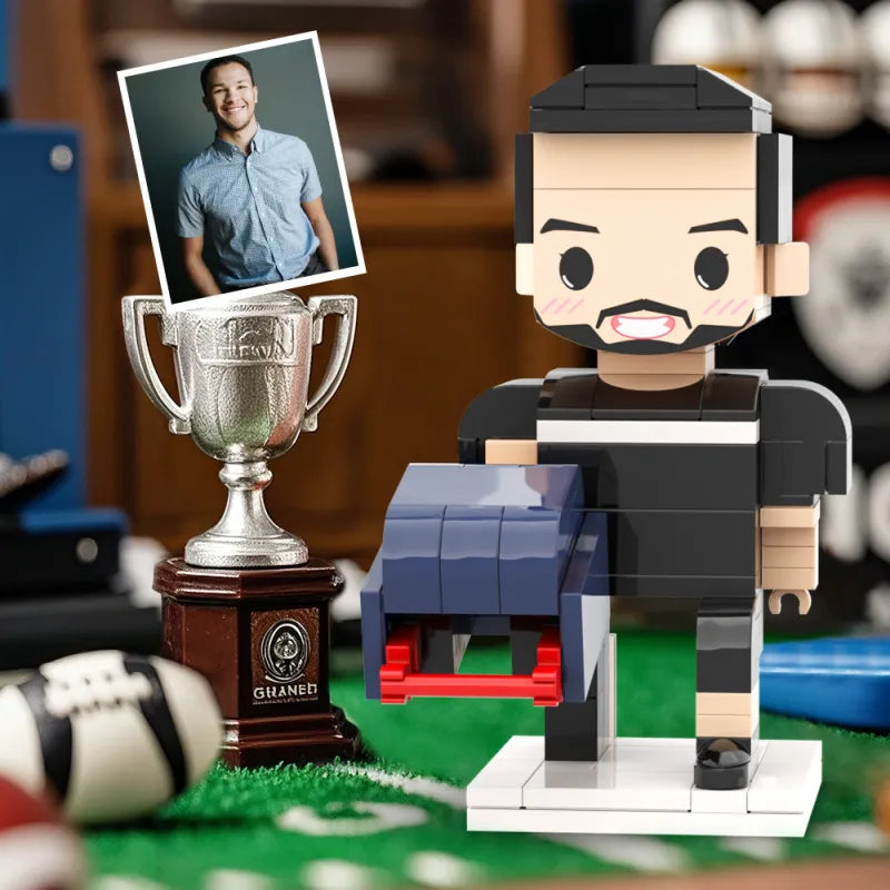 Football Player Brick Figure
