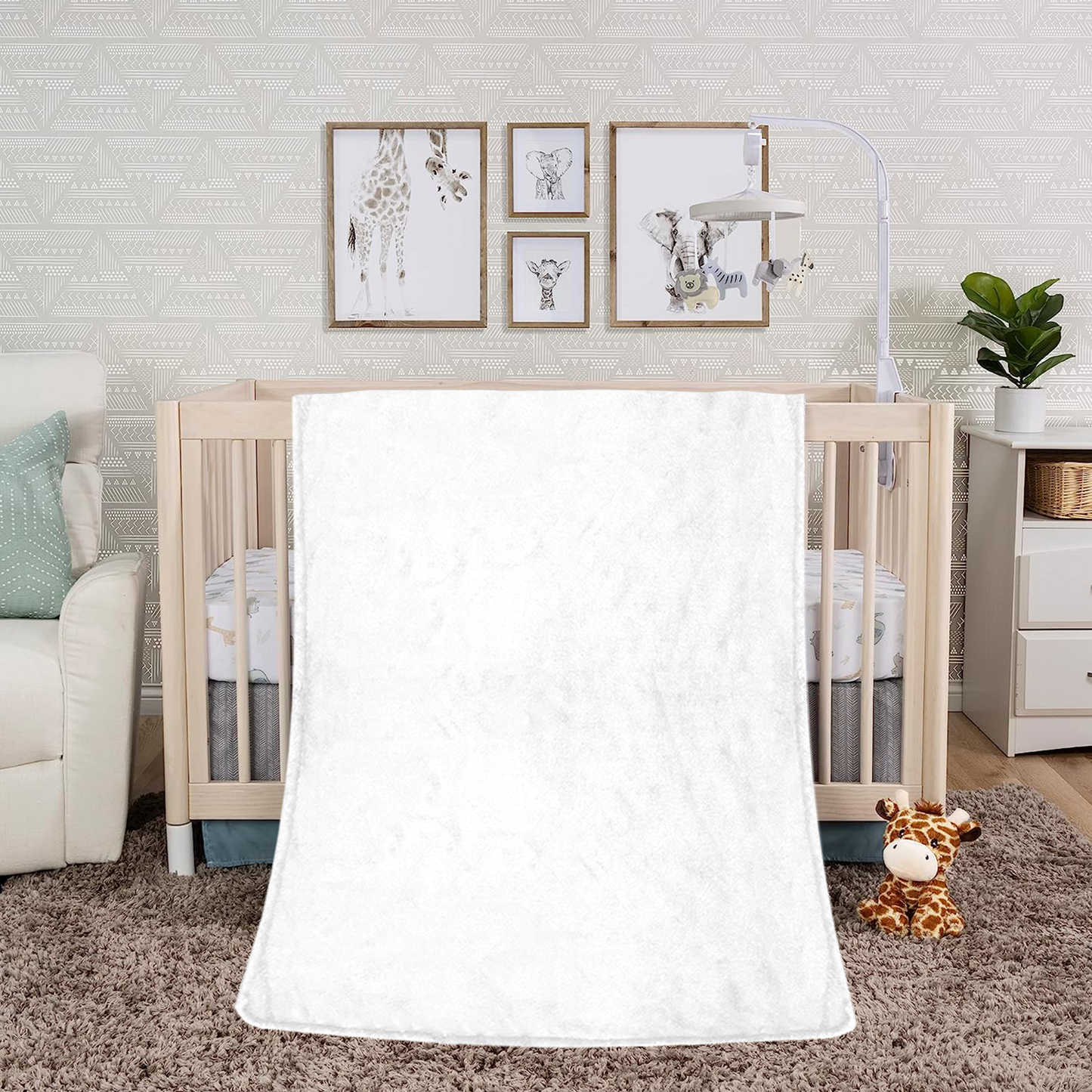 Custom Soft Flannel Blanket Personalized Photo Blanket with Name for Family Gifts