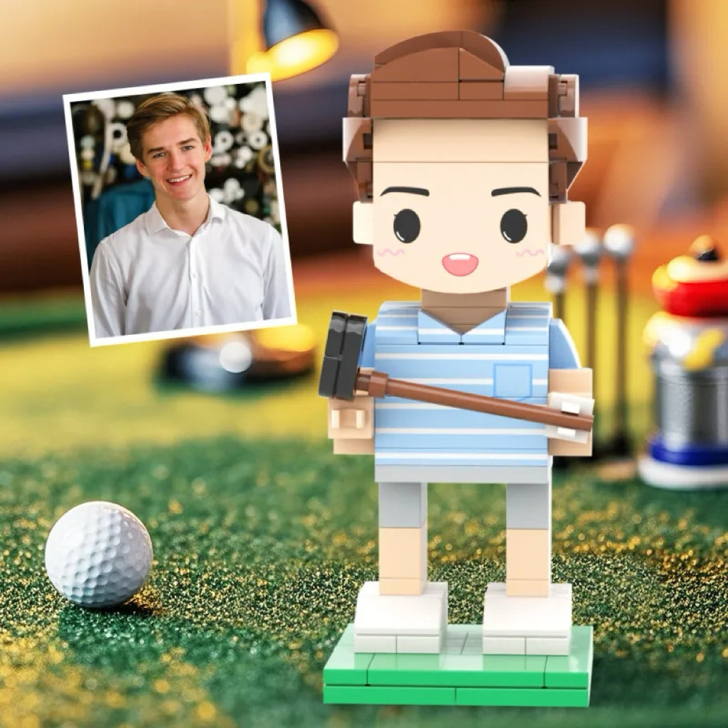 Cute Golf Player Brick