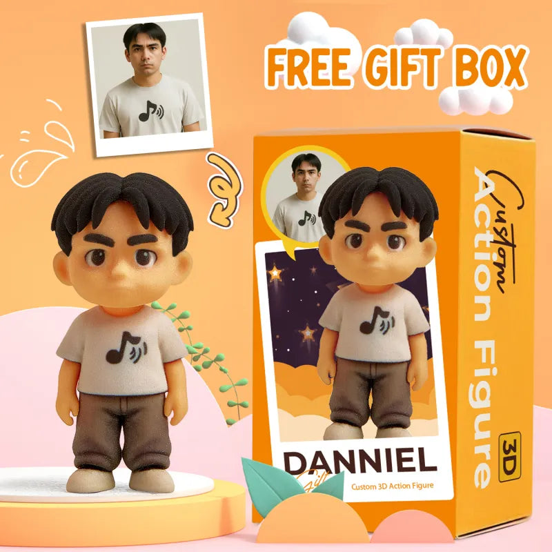 Custom Made 3D Mini Figure Office Desk Figurine Based on Your Picture Cute and Professional Style Production Time: 10 Business Days