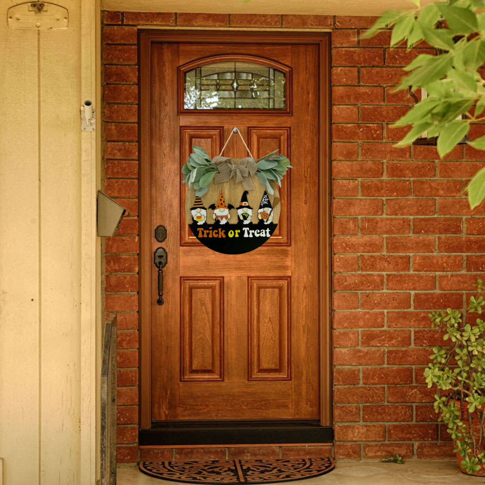 Halloween Welkom Bord voor Voordeur, Boerderijstijl Krans, Porch Decoratie, Hangende Versiering, Cadeaus