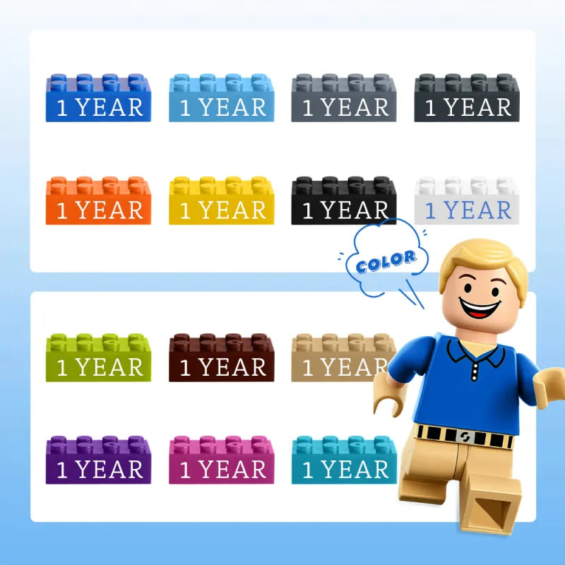 Building Block Gifts Custom Text Induction Gift Company Age Building Blocks Multi-Color Different Size Building Block Gifts