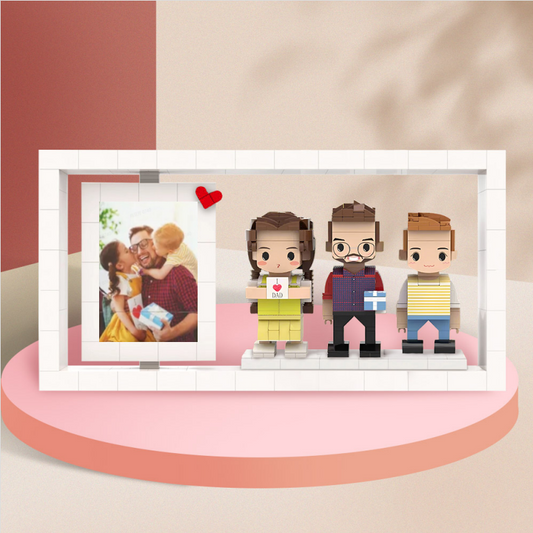 Family mini brick figures gift idea