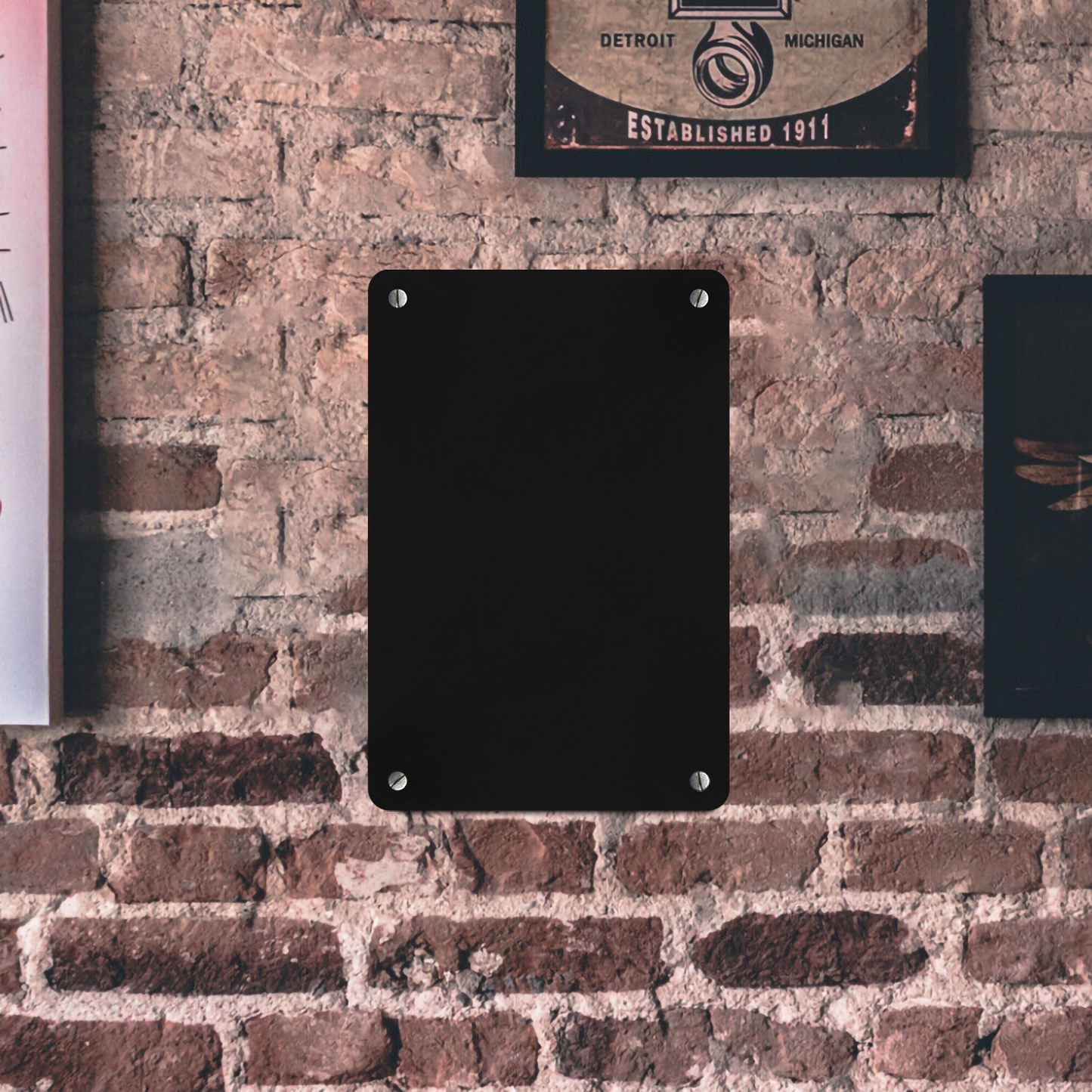 Letrero de hojalata vertical personalizado, arte de pared vintage personalizado para decoración del hogar o negocio.