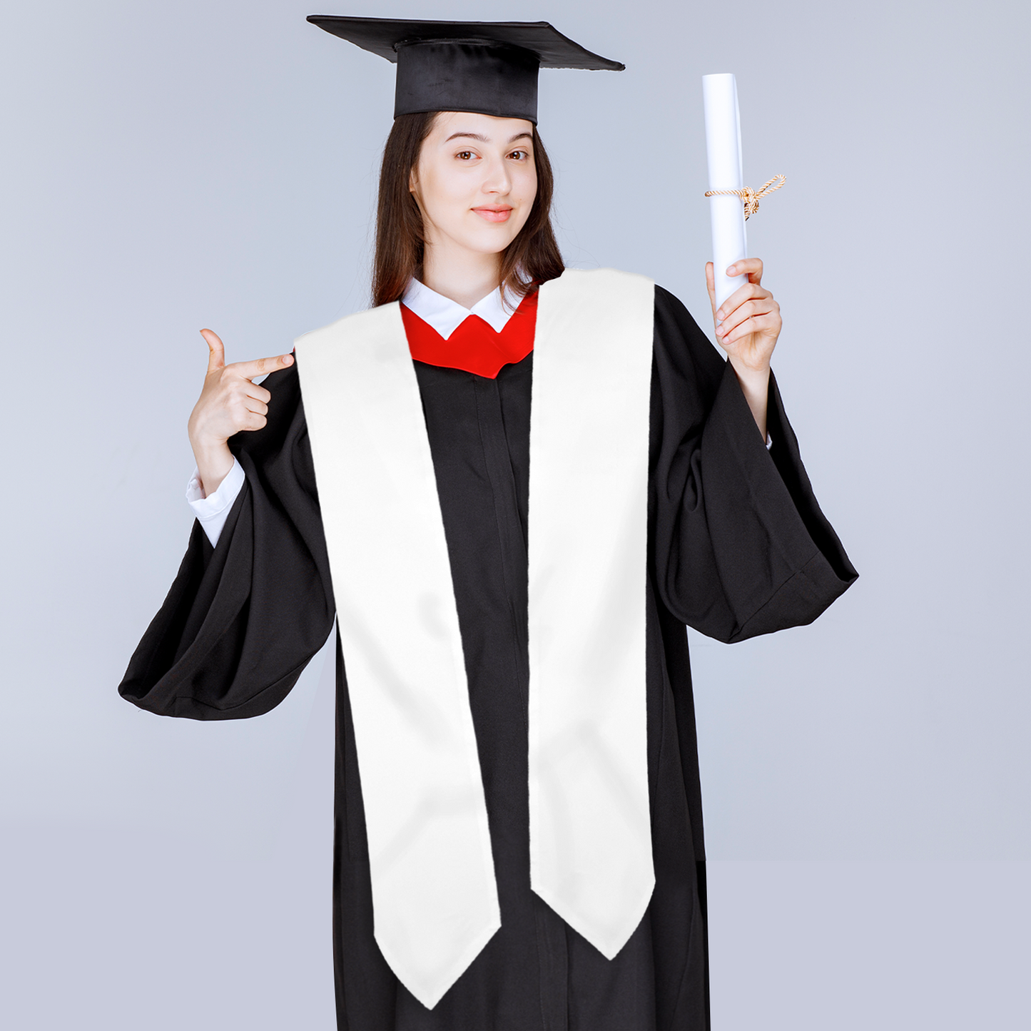 Estola de graduación personalizada: banda de graduación personalizada con logotipo o texto