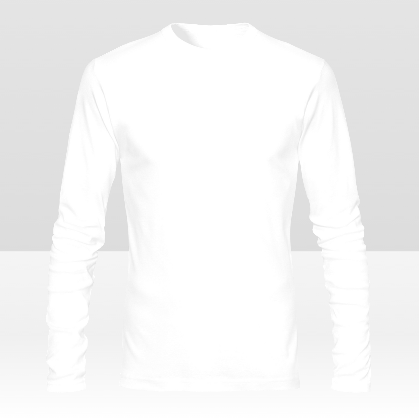 Camiseta de manga larga personalizada de doble cara para hombre con estampado completo personalizado con tu diseño