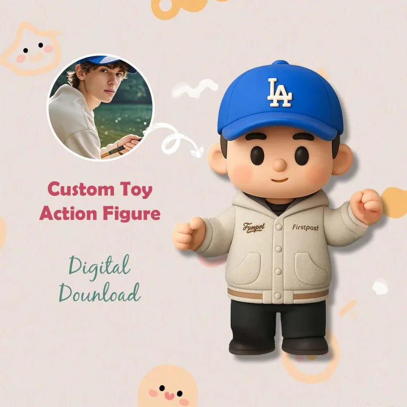 Custom Made 3D Mini Figure Office Desk Figurine Based on Your Picture Cute and Professional Style Production Time: 10 Business Days