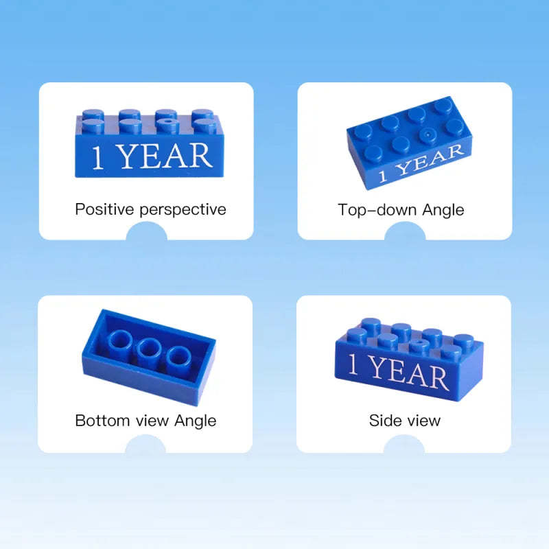 Building Block Gifts Custom Text Induction Gift Company Age Building Blocks Multi-Color Different Size Building Block Gifts 3