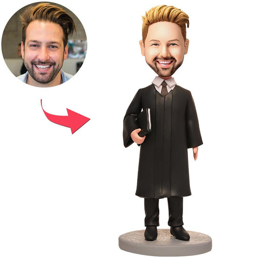 Barrister Custom Bobblehead met gegraveerde tekst