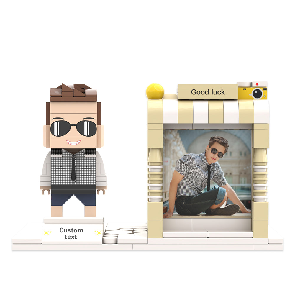 Portalápices con figuras de ladrillo personalizadas Portalápices con figuras de ladrillo personalizadas Porta bolígrafos con foto y nombre personalizados