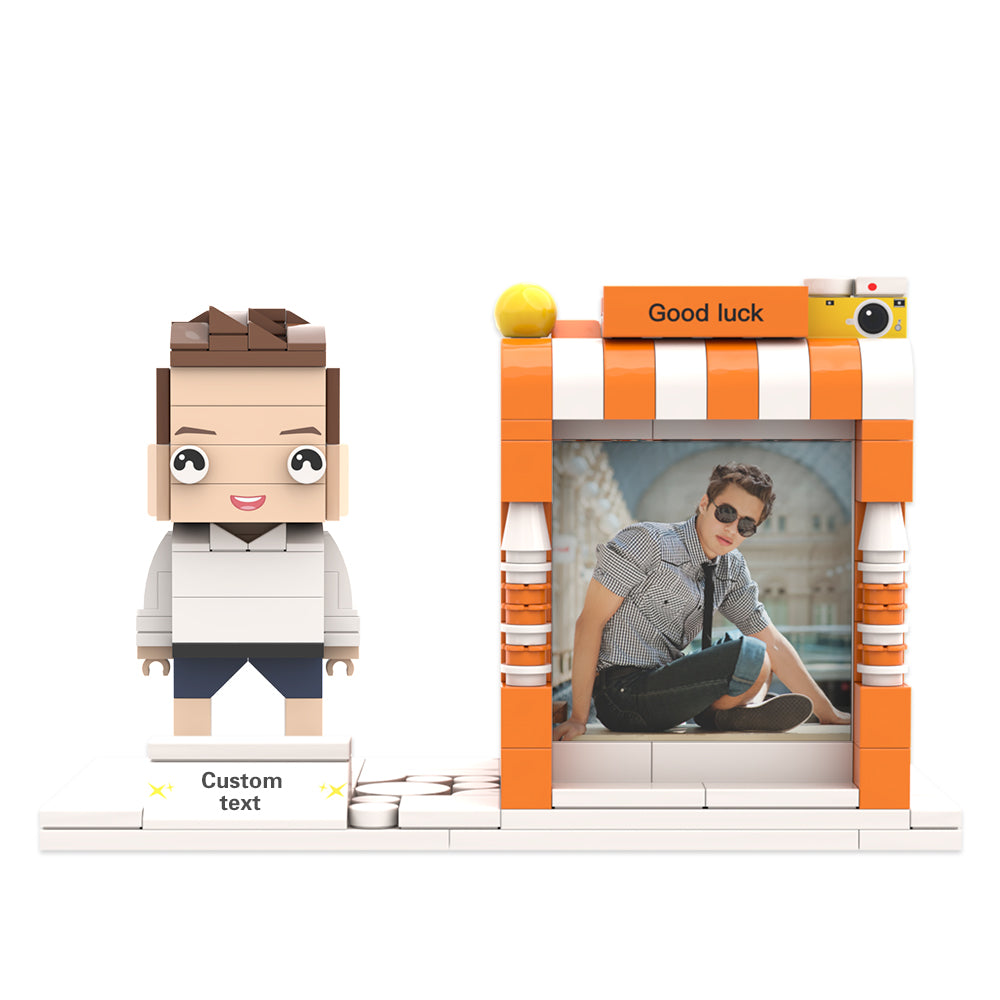Portalápices con figuras de ladrillo personalizadas Portalápices con figuras de ladrillo personalizadas Porta bolígrafos con foto y nombre personalizados