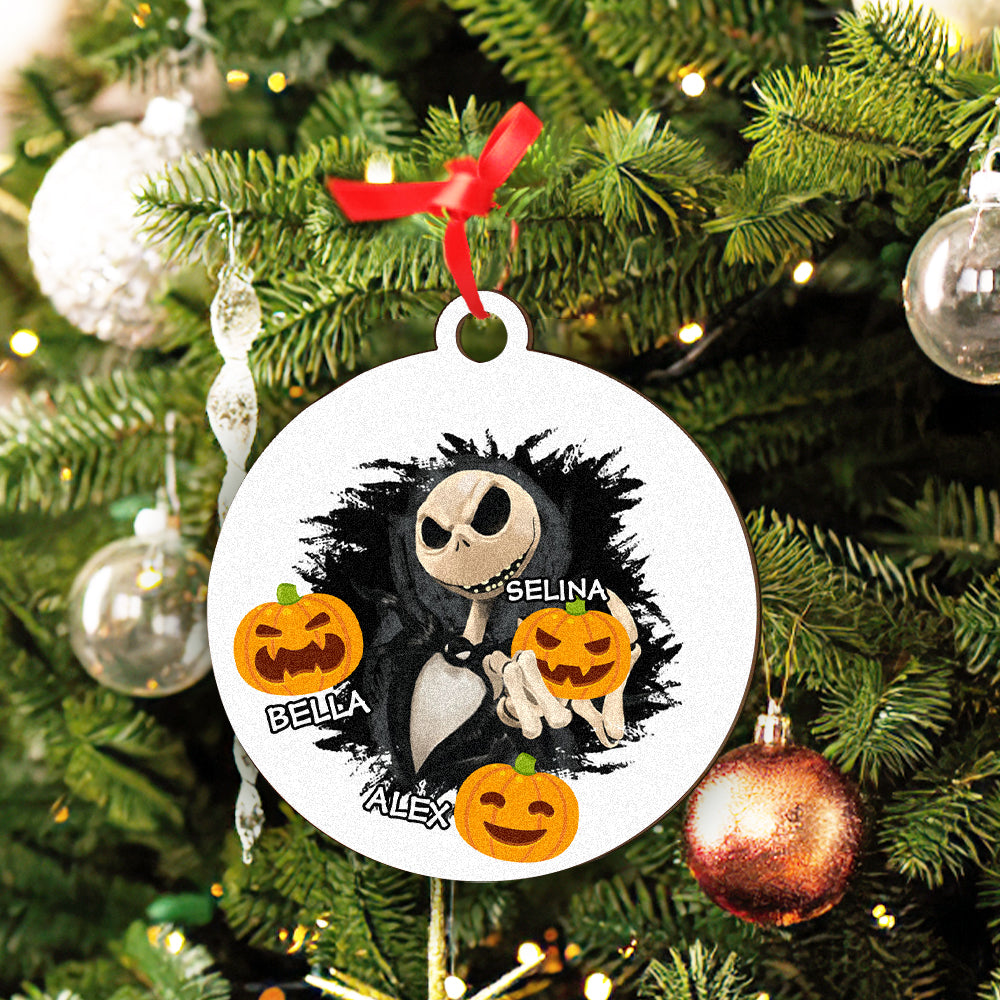 Engraved Halloween Theme Ornament