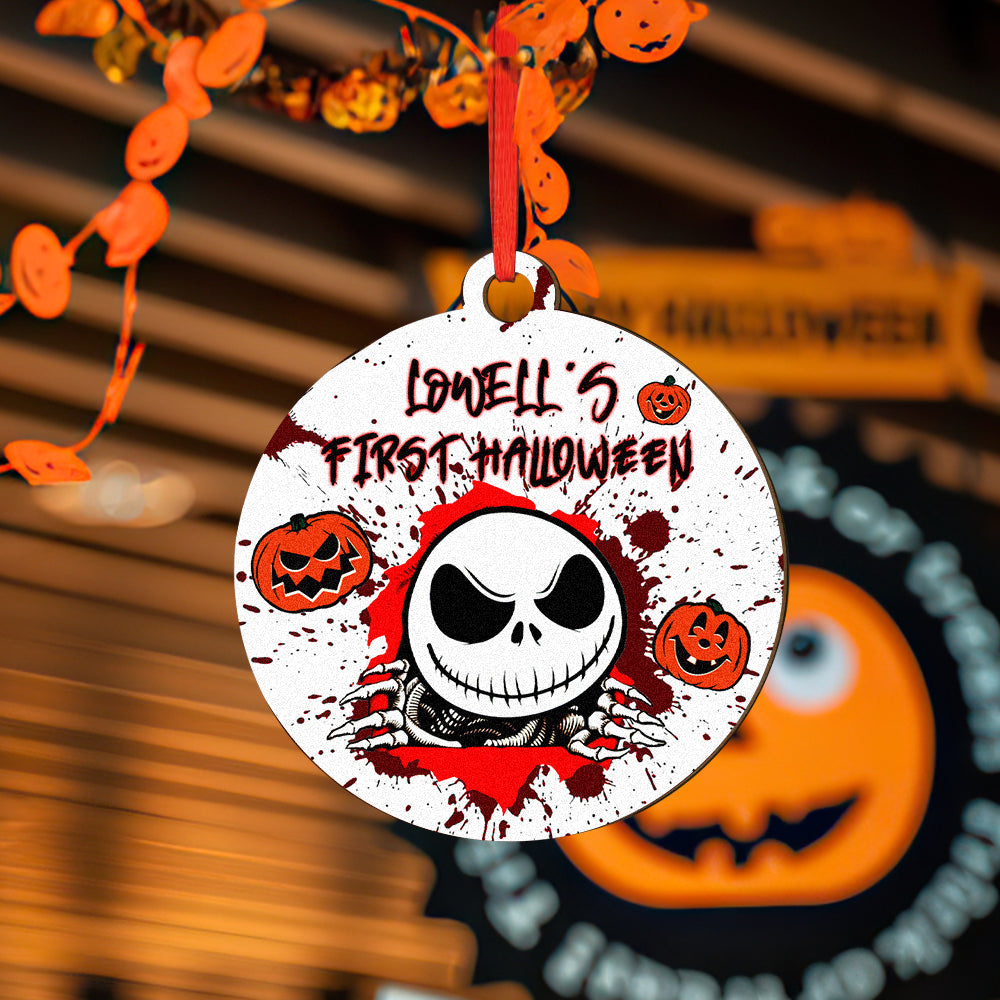 Personalized Engraved Halloween Theme Ornament