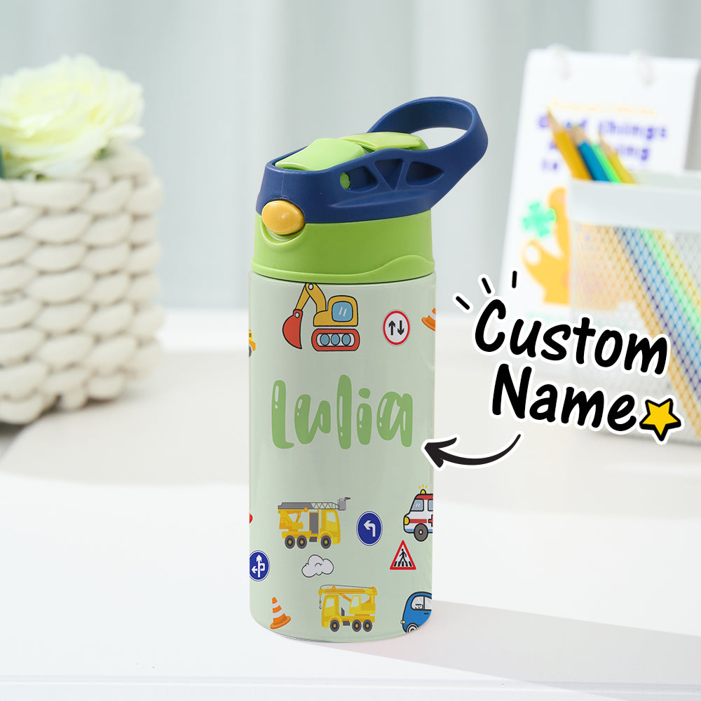 Custom Name Tractor Stainless Steel Water Cup