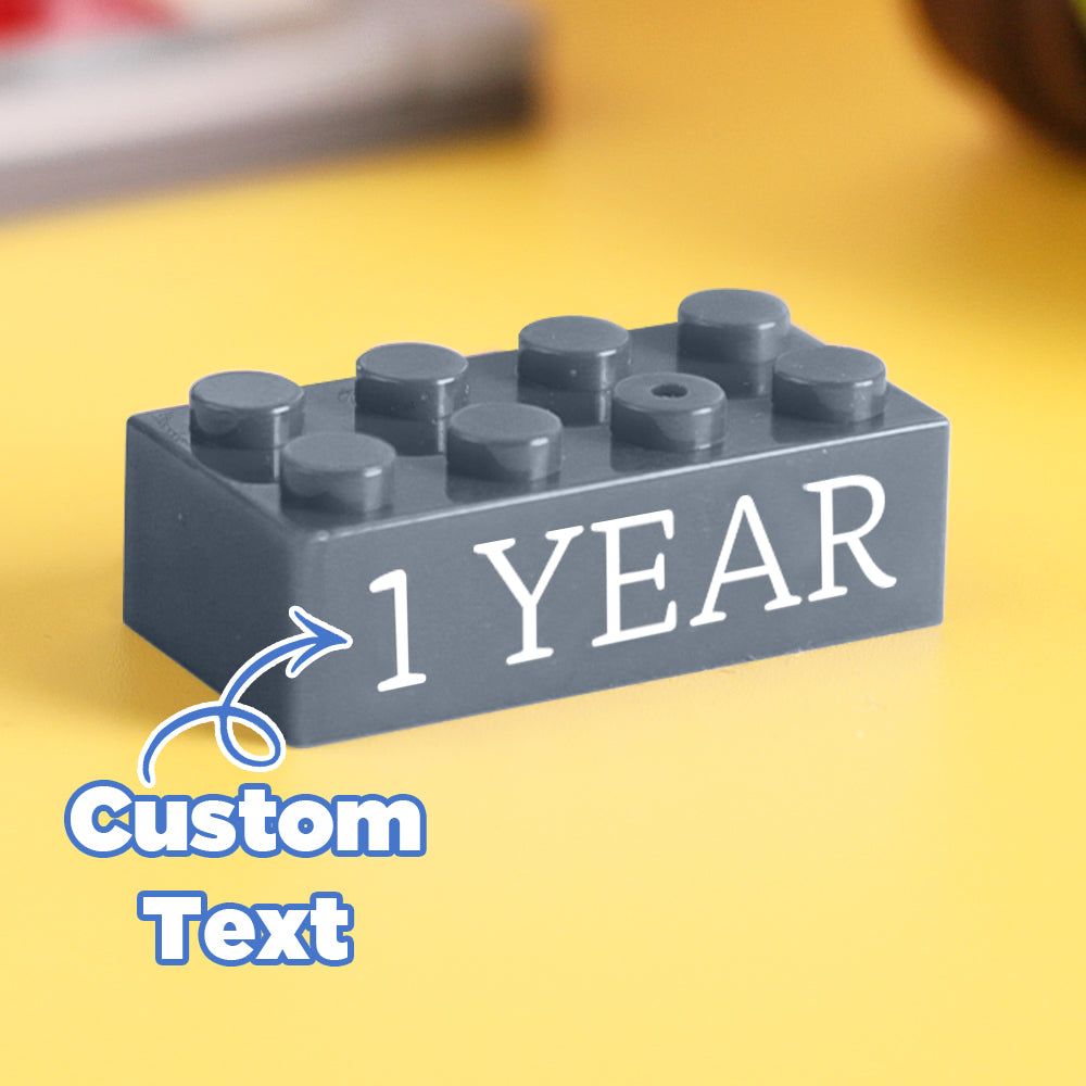 Regalos de bloques de construcción, texto personalizado, regalo de inducción, empresa, bloques de construcción de edad, multicolor, regalos de bloques de construcción de diferentes tamaños