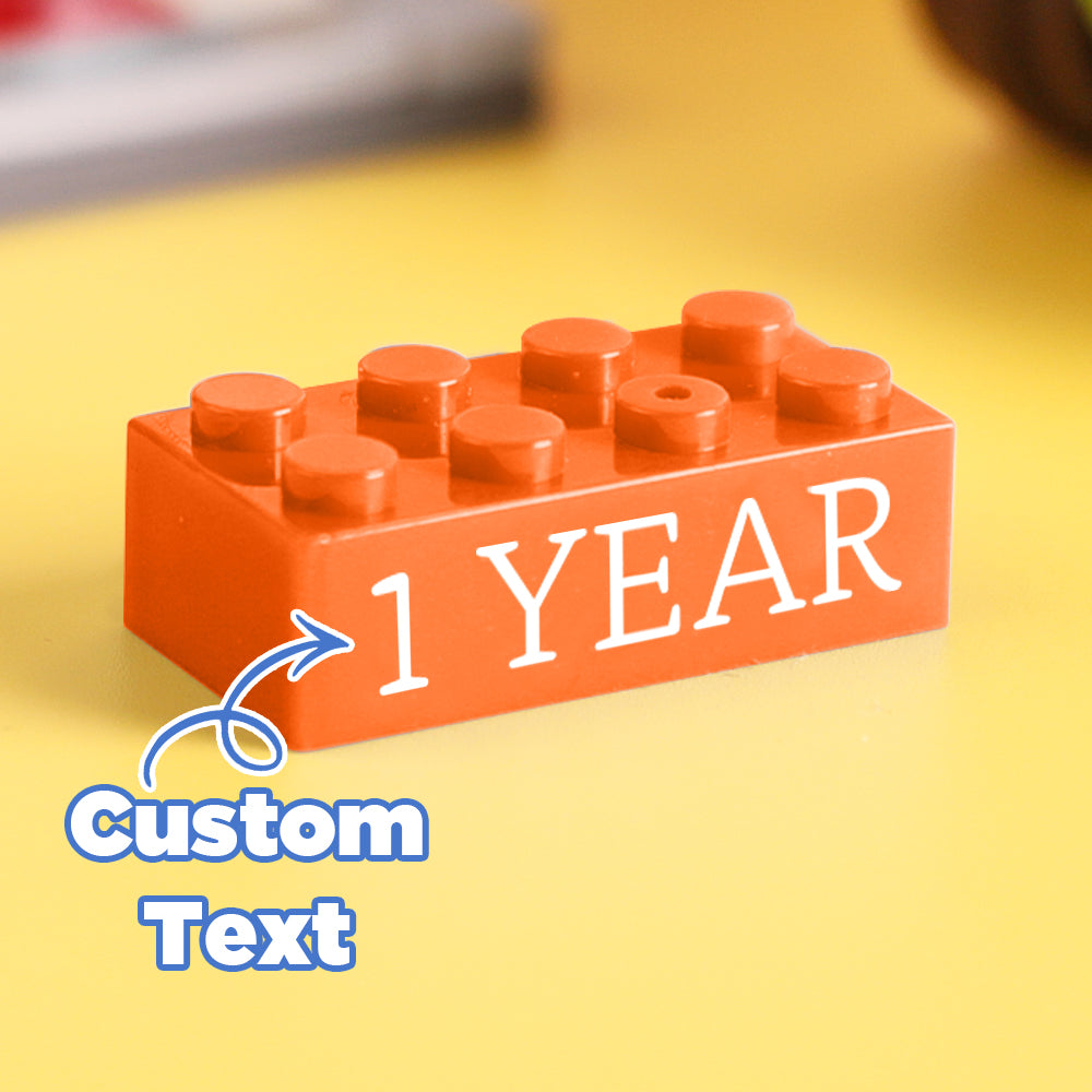 Regalos de bloques de construcción, texto personalizado, regalo de inducción, empresa, bloques de construcción de edad, multicolor, regalos de bloques de construcción de diferentes tamaños