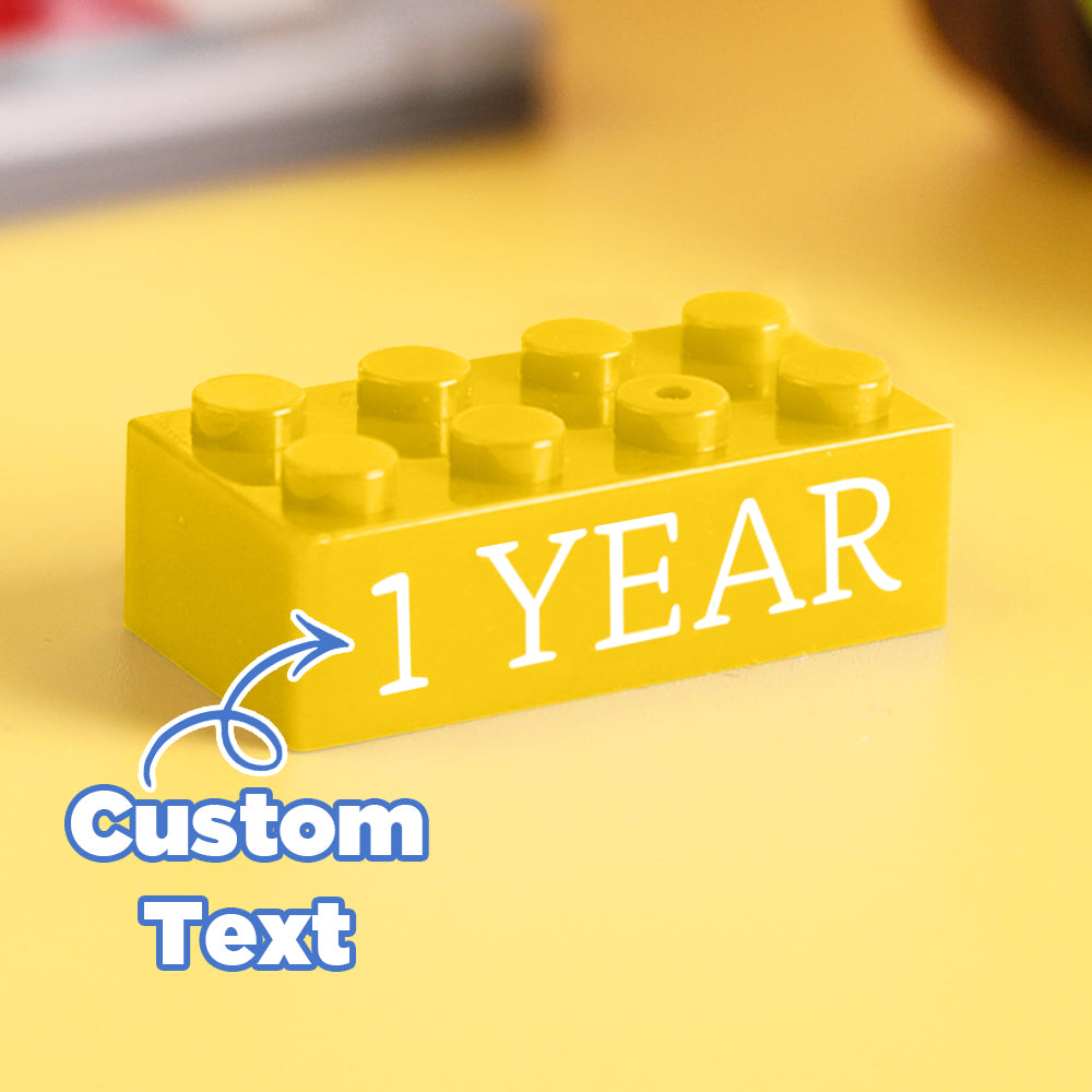 Regalos de bloques de construcción, texto personalizado, regalo de inducción, empresa, bloques de construcción de edad, multicolor, regalos de bloques de construcción de diferentes tamaños