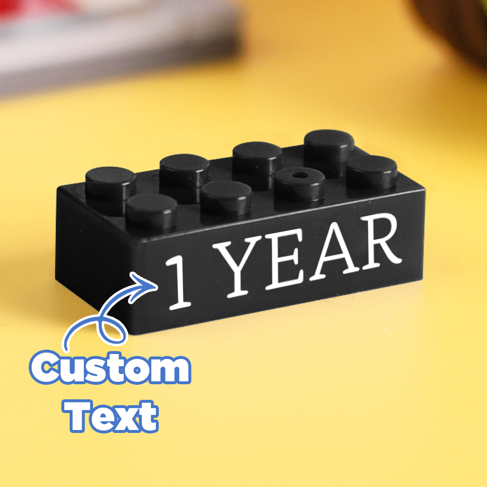Regalos de bloques de construcción, texto personalizado, regalo de inducción, empresa, bloques de construcción de edad, multicolor, regalos de bloques de construcción de diferentes tamaños
