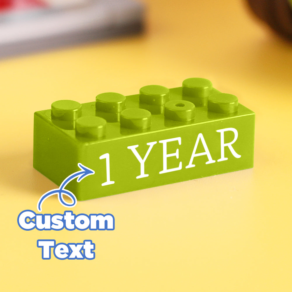 Regalos de bloques de construcción, texto personalizado, regalo de inducción, empresa, bloques de construcción de edad, multicolor, regalos de bloques de construcción de diferentes tamaños