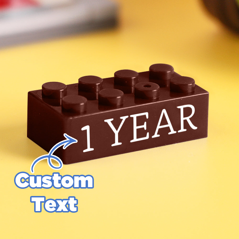 Regalos de bloques de construcción, texto personalizado, regalo de inducción, empresa, bloques de construcción de edad, multicolor, regalos de bloques de construcción de diferentes tamaños