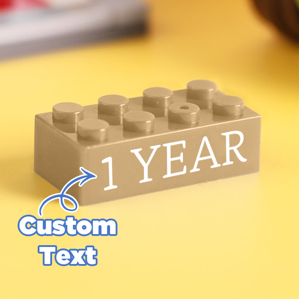 Regalos de bloques de construcción, texto personalizado, regalo de inducción, empresa, bloques de construcción de edad, multicolor, regalos de bloques de construcción de diferentes tamaños