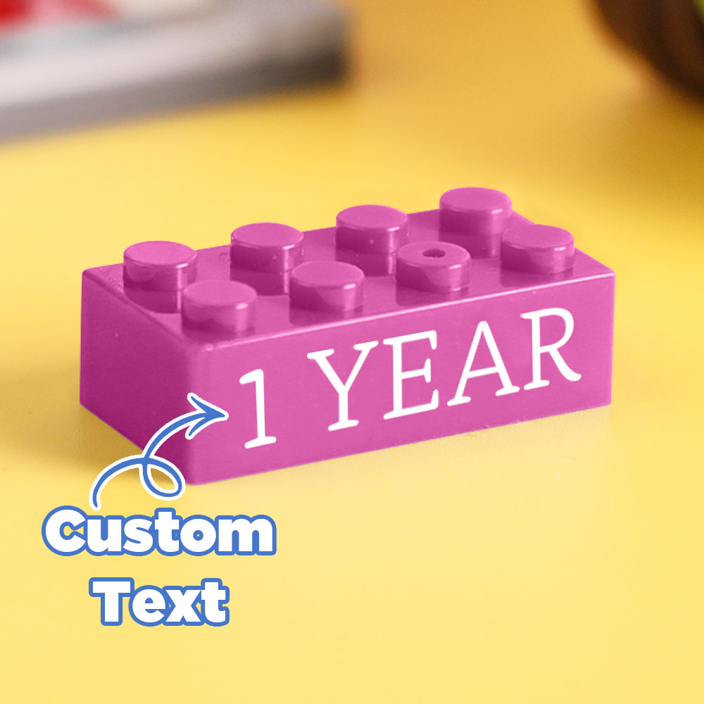 Regalos de bloques de construcción, texto personalizado, regalo de inducción, empresa, bloques de construcción de edad, multicolor, regalos de bloques de construcción de diferentes tamaños