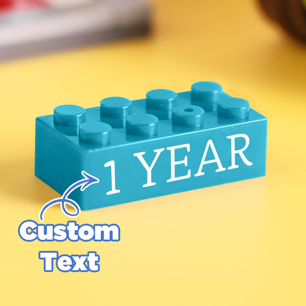 Regalos de bloques de construcción, texto personalizado, regalo de inducción, empresa, bloques de construcción de edad, multicolor, regalos de bloques de construcción de diferentes tamaños