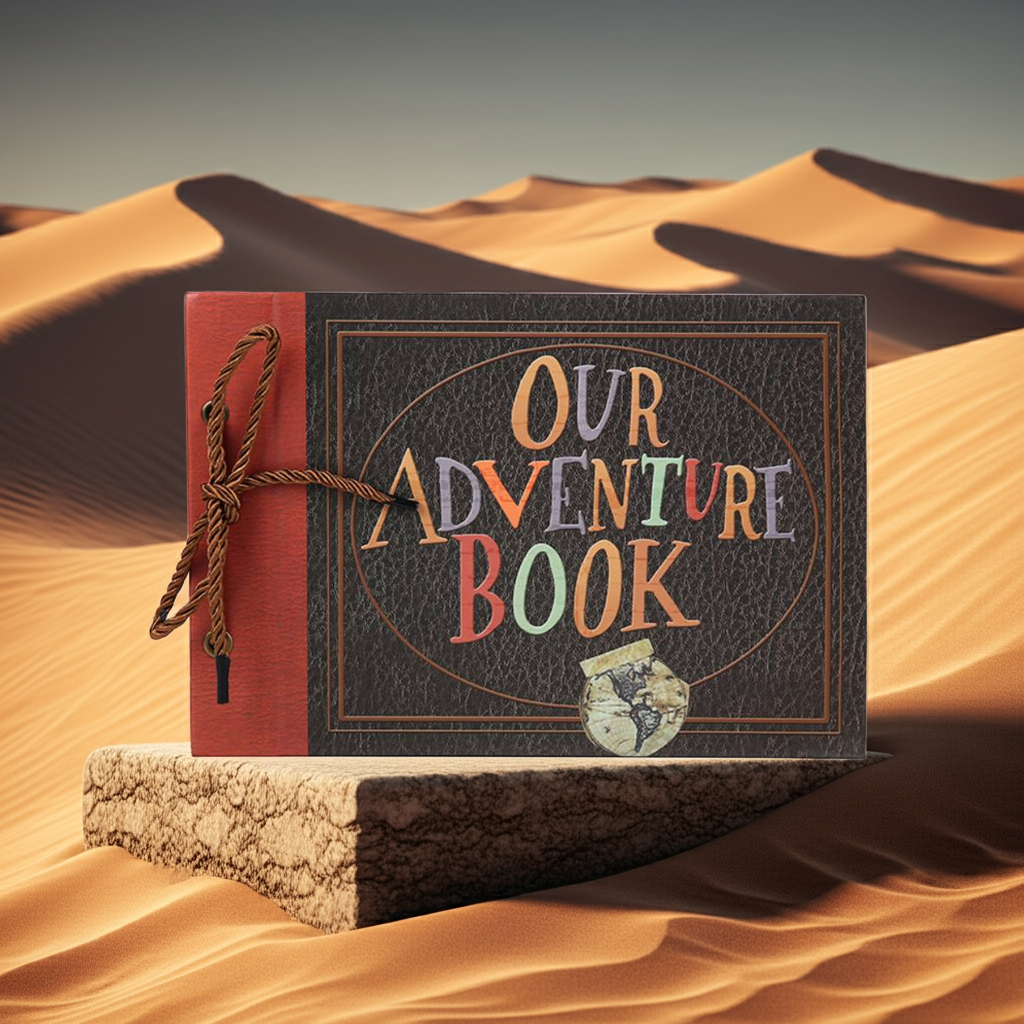 Our Adventure Book – DIY Scrapbook | Retro Memory Album | Gift for Couples