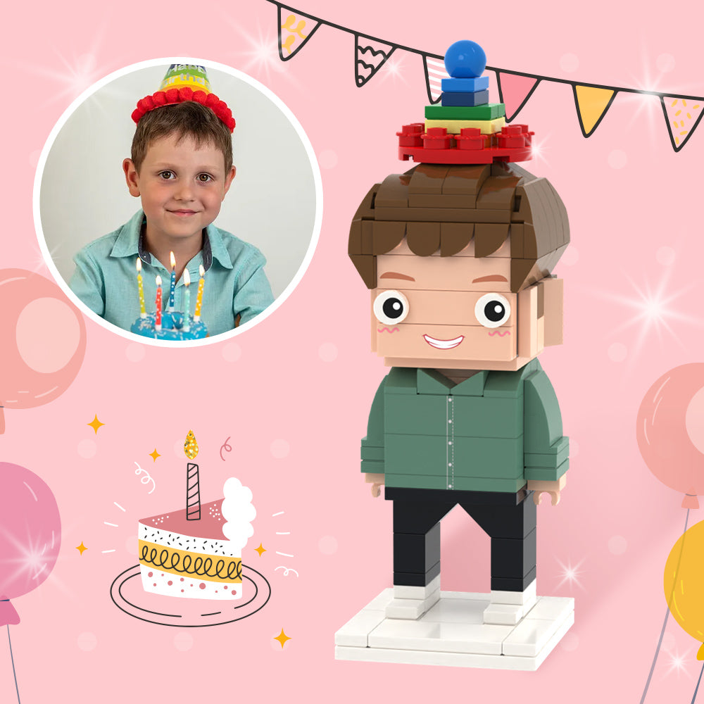Regalos de cumpleaños para hijos Figuras de ladrillo totalmente personalizadas Figuras de ladrillo con foto personalizada