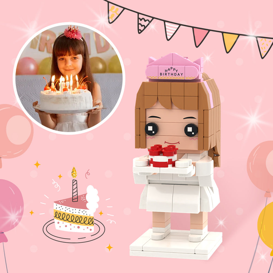 Birthday Gifts for Daughter Full Custom Brick Figures Personalized Photo Brick Figures