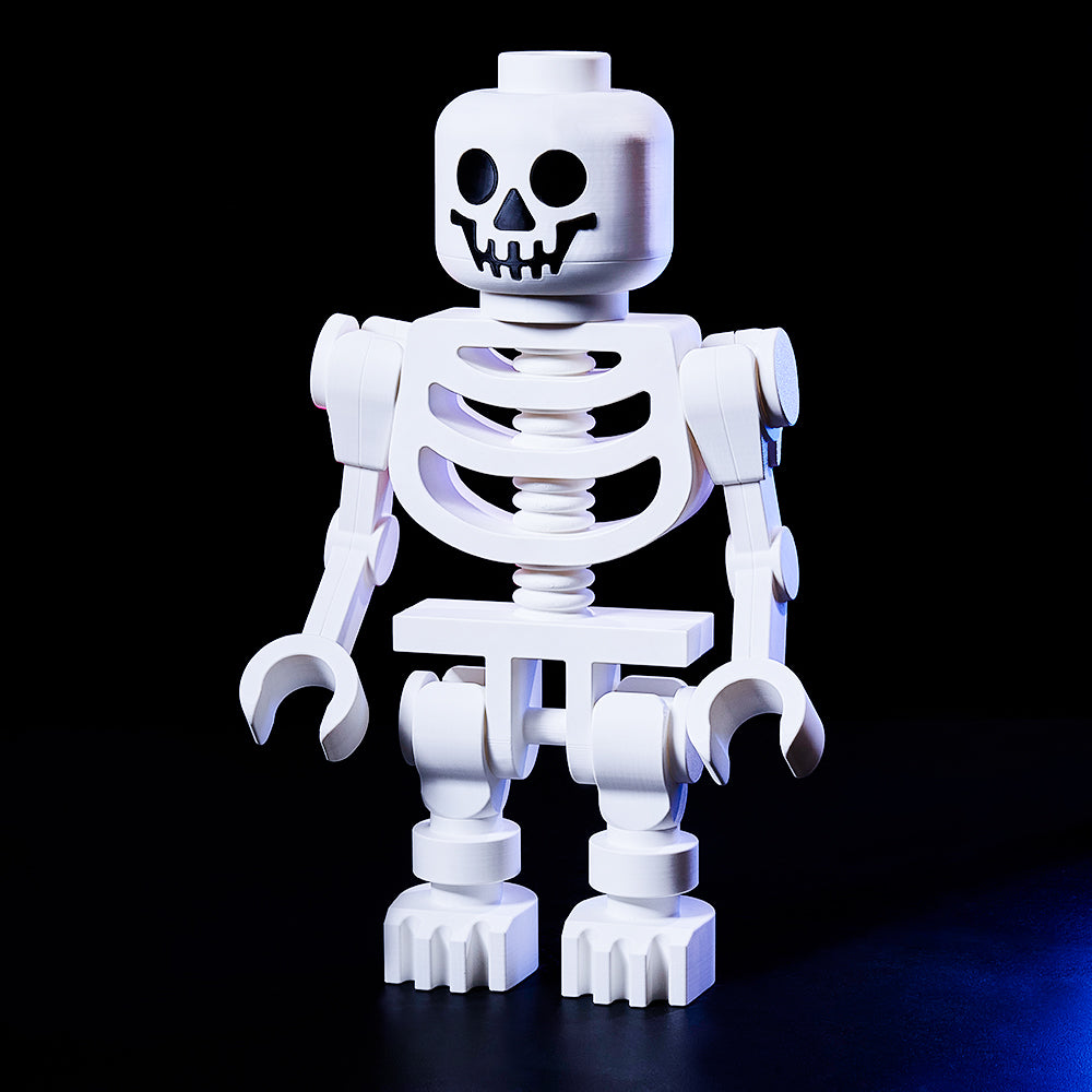 3D-print betoverende gigantische witte skeletfiguren als decoratiegeschenk voor figurenliefhebbers en een speelse toevoeging aan uw interieur.
