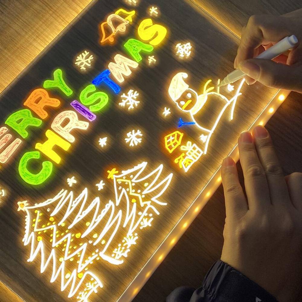 LED Note Board with Colors Glowing