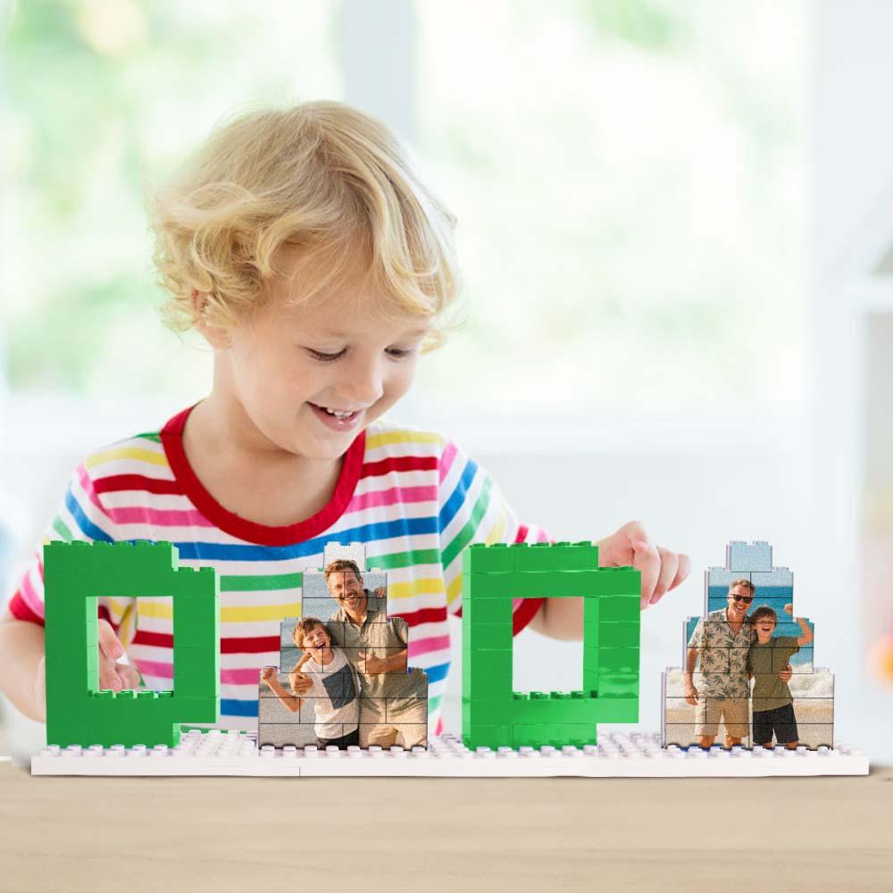 Personalized Photo DADA Building Brick Puzzles Photo Block Father's Day Gifts 2
